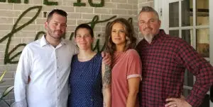 Ludy Family: Josh, Kayla, Sandra and Jeff.