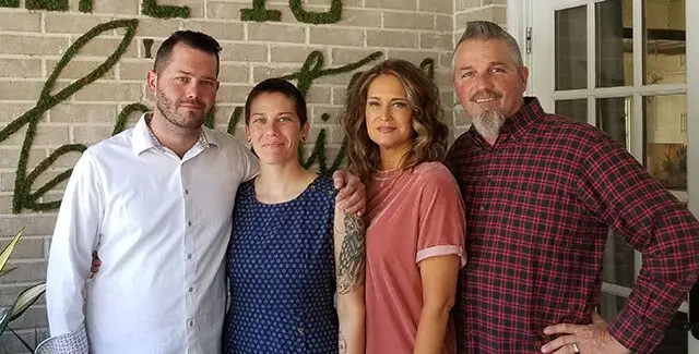 Ludy Family: Josh, Kayla, Sandra and Jeff.