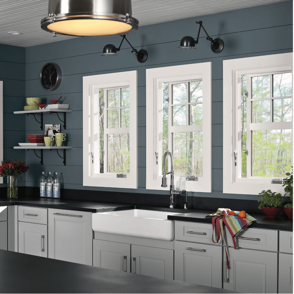 Fiberglass Replacement Windows installed in Kitchen 				
